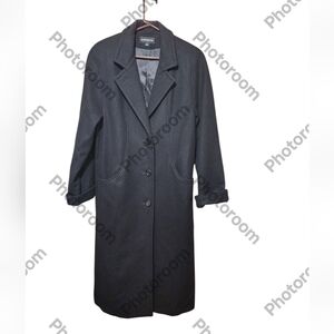 DonnyBrook Classic Black Wool Blend Men's Dress Overcoat